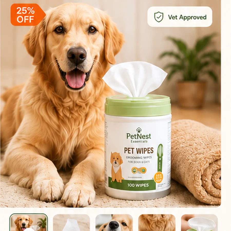 Dog Grooming Wipes - 100 Wipes